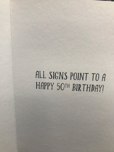 Fifty | Birthday Card