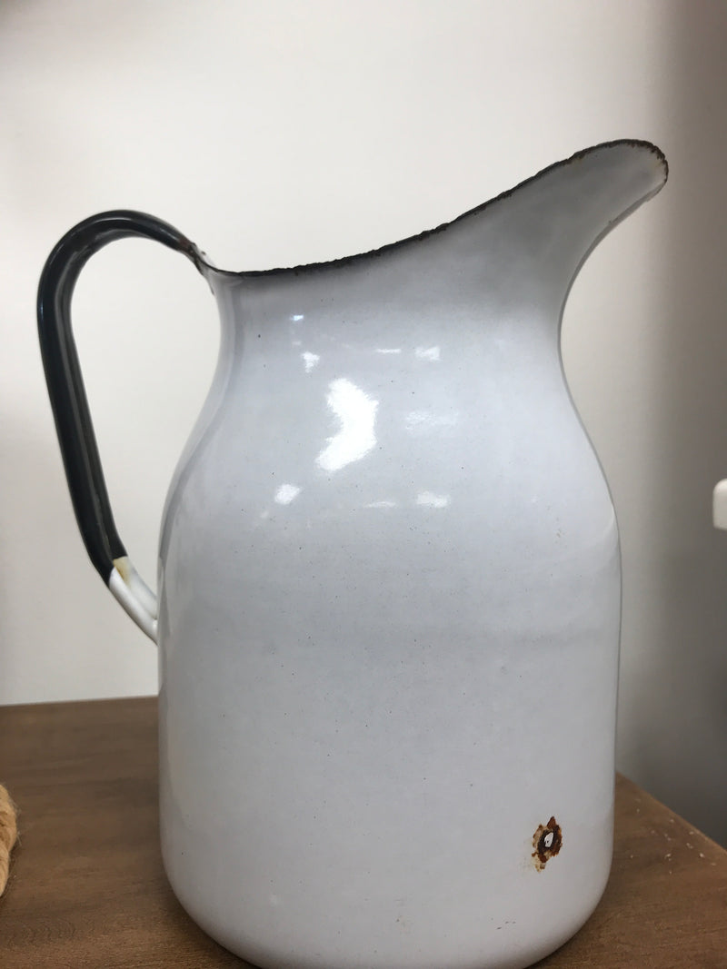 Vintage Enamel Pitcher