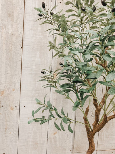 Artificial Potted Olive Tree