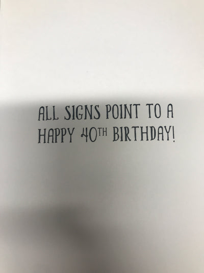 Forty|Birthday Card