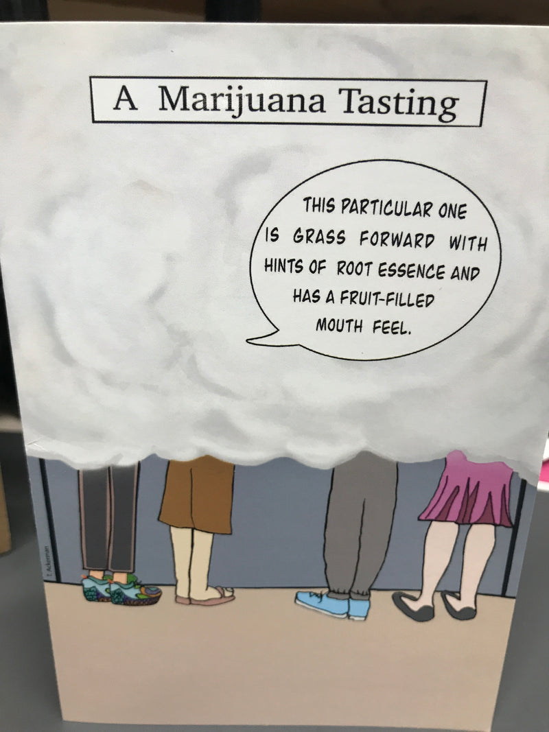 A marijuana Tasting| Birthday Card