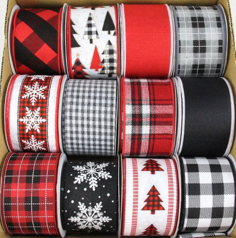 Buffalo Check Wired Ribbon Assortment