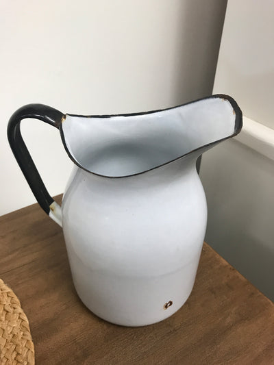 Vintage Enamel Pitcher