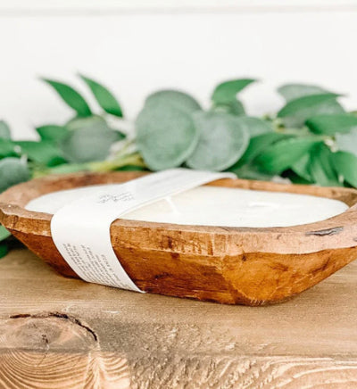 Brown Oval Dough Bowl - Tis’ The Season | The Scented Market