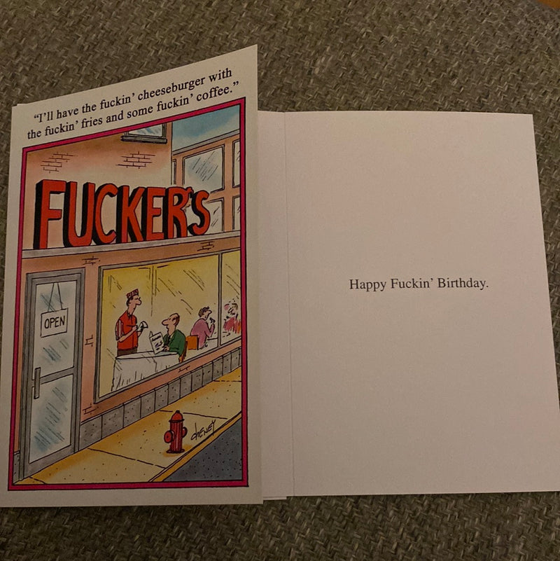 I’ll Have the F*ckin’ Cheeseburger… | Birthday Card