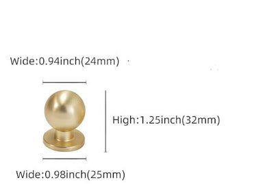 Knob | Round Gold (18)