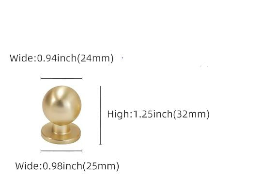 Knob | Round Gold (18)