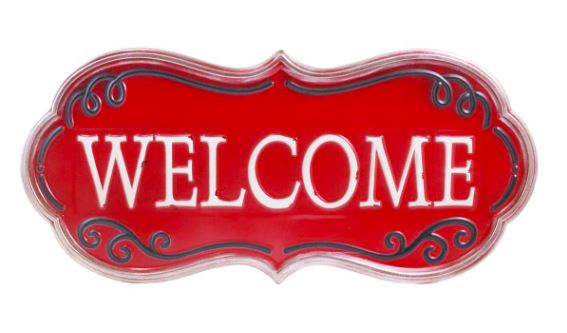 Metal Welcome Sign