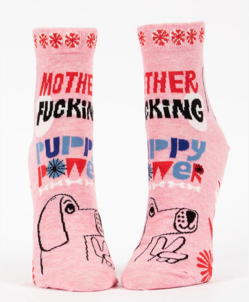 Mother F*cking Puppy Power | Ankle Socks