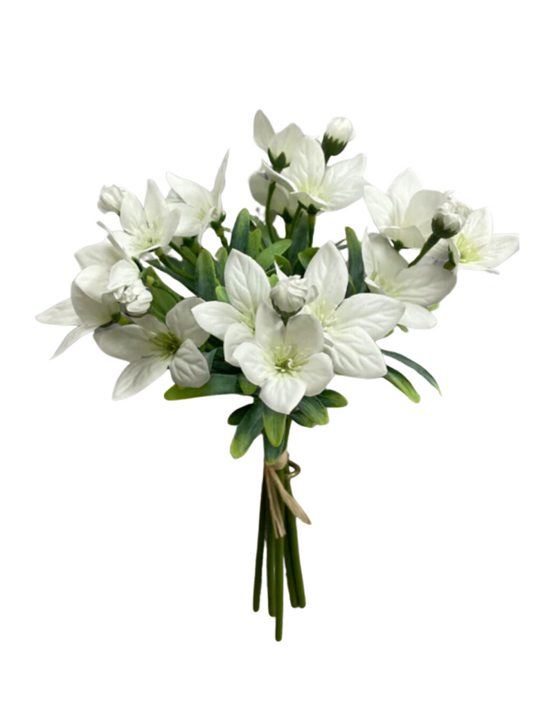 White Balloon Flower Bundle | 11.5"