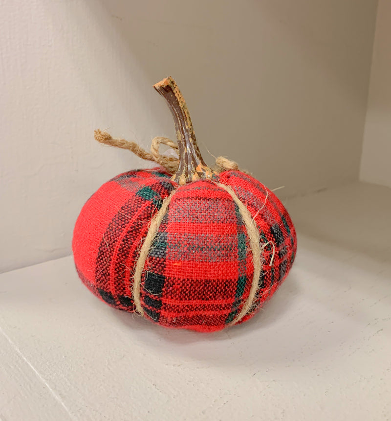 Small Plaid Pumpkin