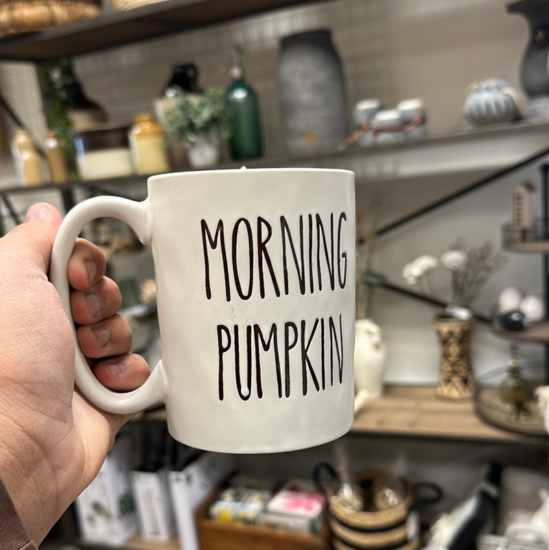 Morning pumpkin coffee mug